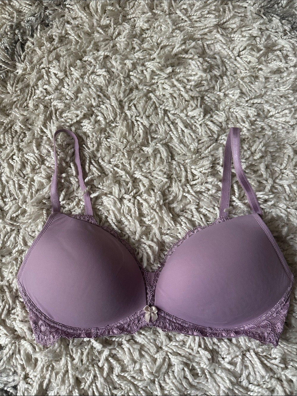 Victoria's Secret Lace Purple Padded Bra